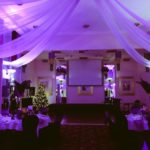 The Ballroom dressed for an event at mercure leeds parkway hotel