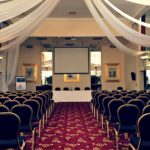 The Ballroom on the Park at Mercure Leeds Parkway Hotel in Theatre layout