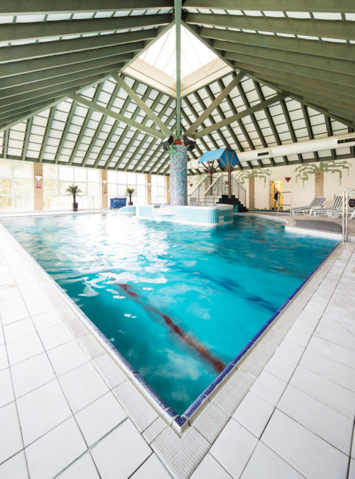 The swimming pool at the Feel Good Health Club at Mercure Leeds Parkway Hotel