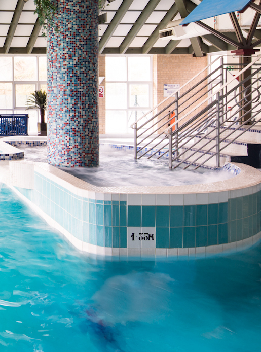 The spa bath at the Feel Good Health Club at Mercure Leeds Parkway Hotel